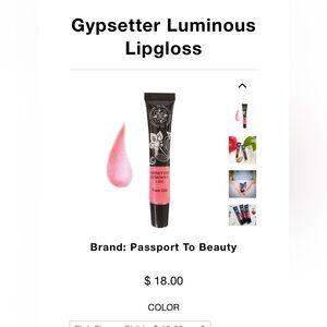 🍊 2 lipstick/glosses full sized. Manna Kadar and Passport to Beauty